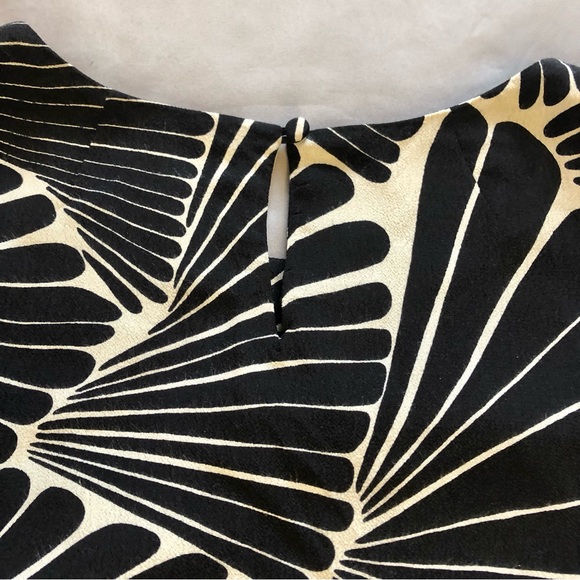 J. Crew Black White 3/4” Sleeve Dress Size 4 - Picture 8 of 8